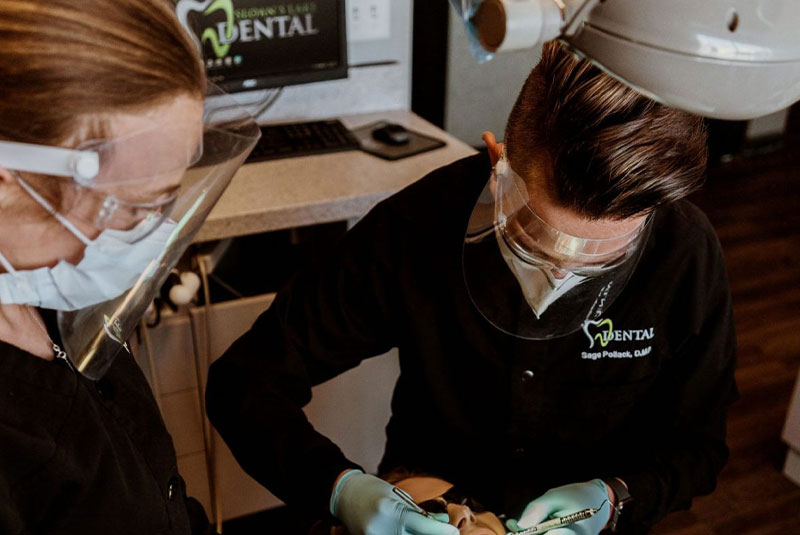 dr pollack with patient