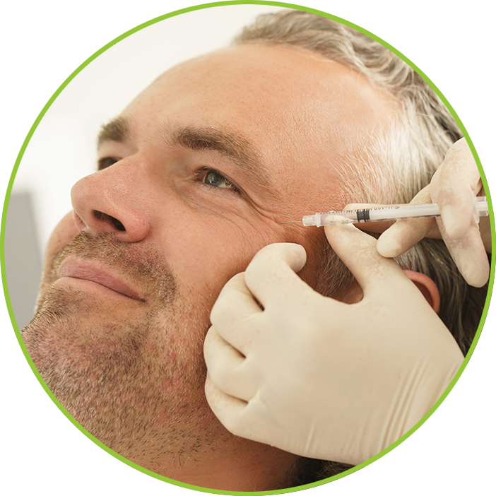 dentist giving botox to Paitent