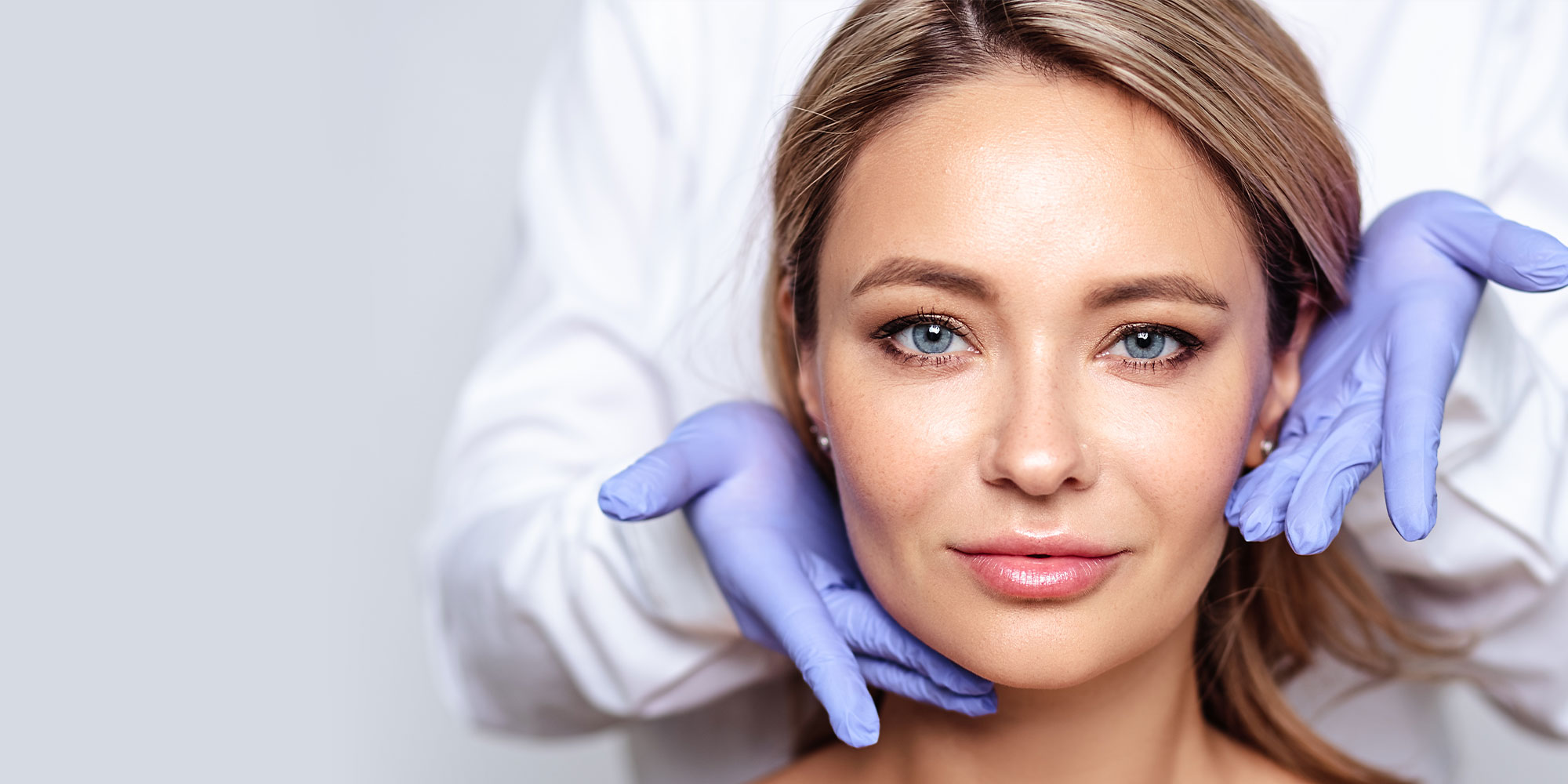 woman smiling after botox treatment
