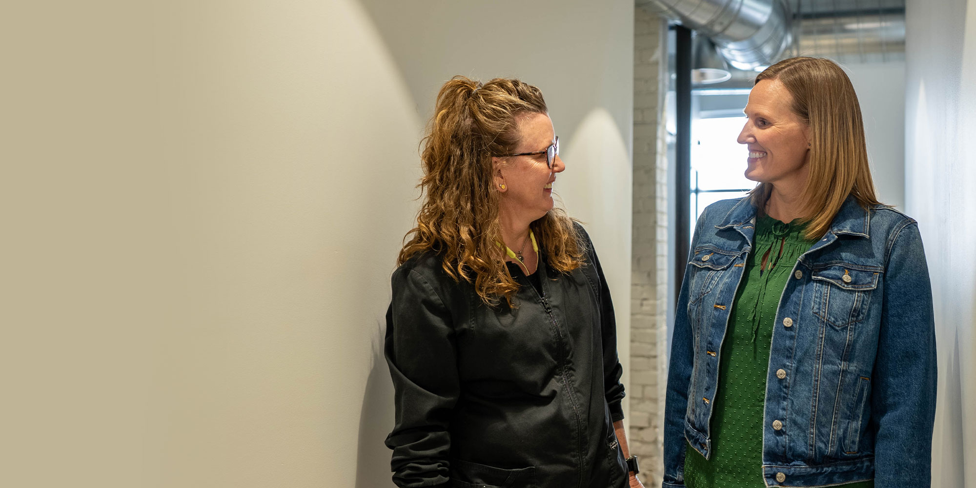 Team member consulting with Patient